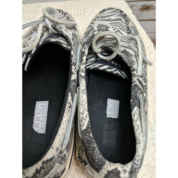 Sperry Women's Top Sider Boat Shoe Animal Print Sequins Loafers Size 6.5 M - Picture 7 of 11
